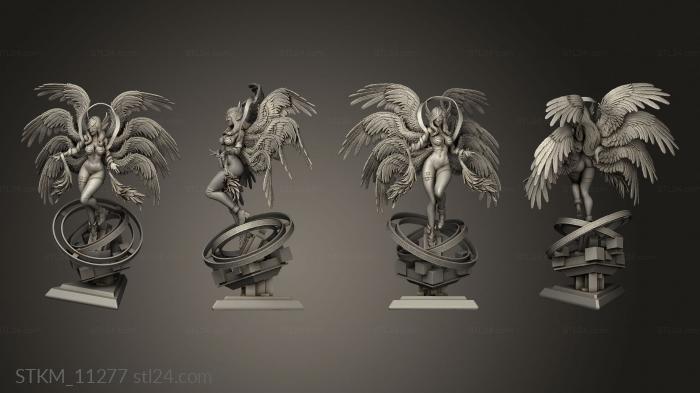 Figurines heroes, monsters and demons (Angelmon, STKM_11277) 3D models for cnc