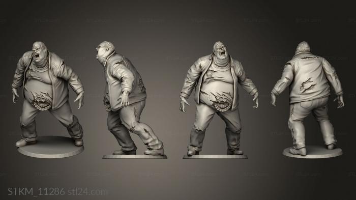 Figurines heroes, monsters and demons (Into the dead Zombie Heavyout, STKM_11286) 3D models for cnc