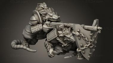 Figurines heroes, monsters and demons (US Mutara Rat Shooter, STKM_11287) 3D models for cnc