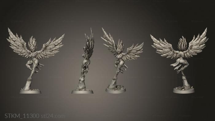 Figurines heroes, monsters and demons (Witcher Contract Harpy Queen, STKM_11300) 3D models for cnc