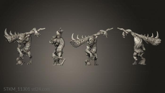 Figurines heroes, monsters and demons (Wood Troll, STKM_11301) 3D models for cnc
