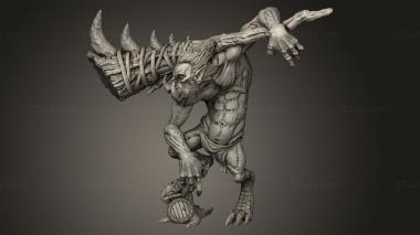 Figurines heroes, monsters and demons (Wood Troll, STKM_11301) 3D models for cnc