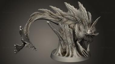 Figurines heroes, monsters and demons (Hybrid Raptor, STKM_11302) 3D models for cnc