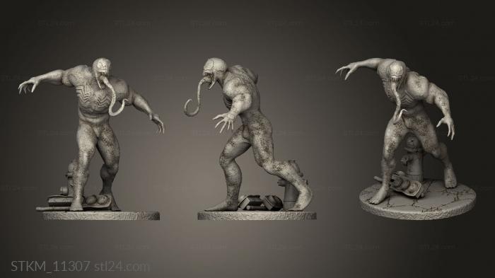 Figurines heroes, monsters and demons (Venom, STKM_11307) 3D models for cnc