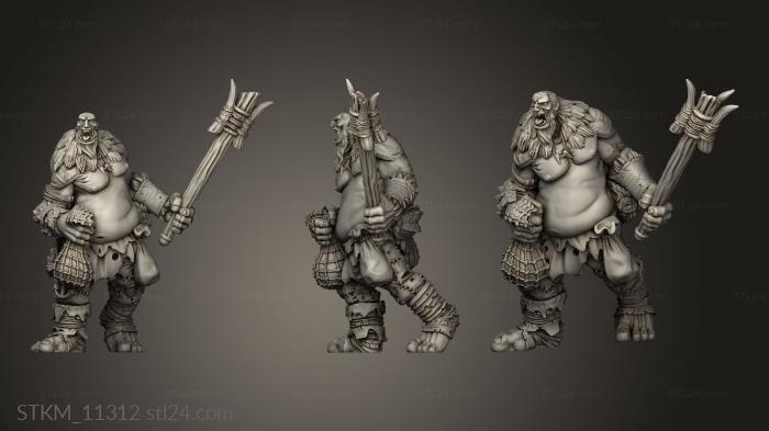 Figurines heroes, monsters and demons (Titan, STKM_11312) 3D models for cnc