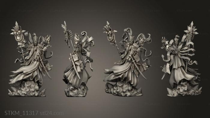 Figurines heroes, monsters and demons (EE Greater Necromancer clouds, STKM_11317) 3D models for cnc