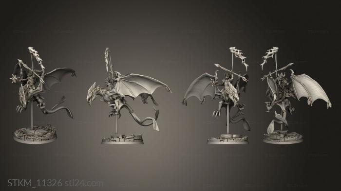 Figurines heroes, monsters and demons (Rhamphodon Riders tail, STKM_11326) 3D models for cnc