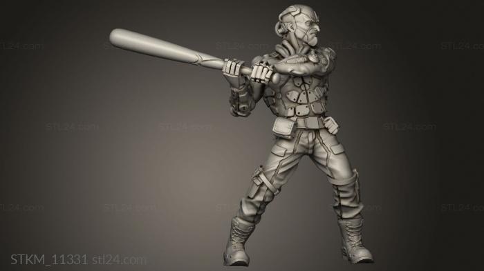 Figurines heroes, monsters and demons (MORGAN BORG SQUAD, STKM_11331) 3D models for cnc