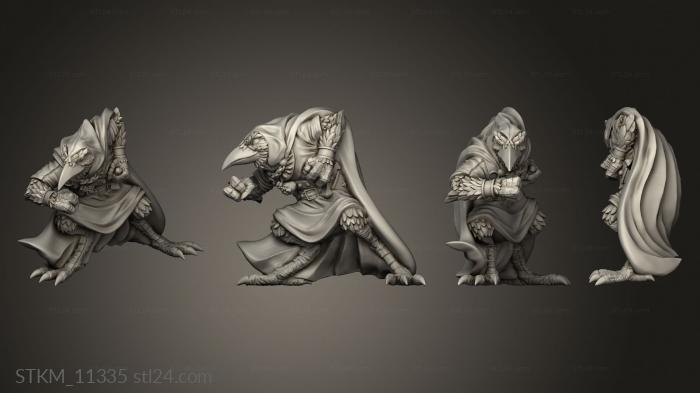 Figurines heroes, monsters and demons (Raven, STKM_11335) 3D models for cnc