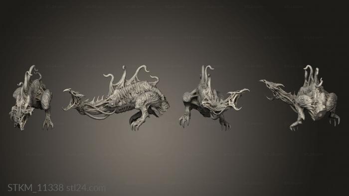 Figurines heroes, monsters and demons (Thralls Of The Ooze Lord Sentient Dragon, STKM_11338) 3D models for cnc