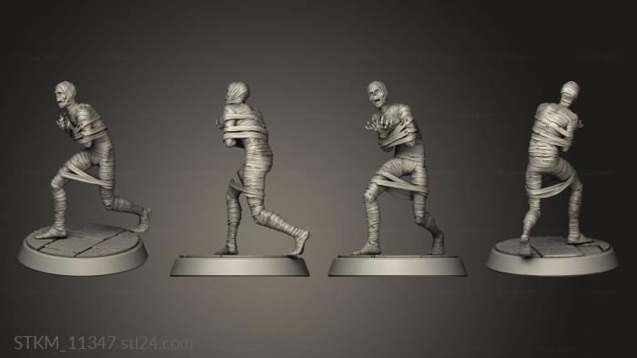Figurines heroes, monsters and demons (Buried Tomb Advisor Mummy, STKM_11347) 3D models for cnc