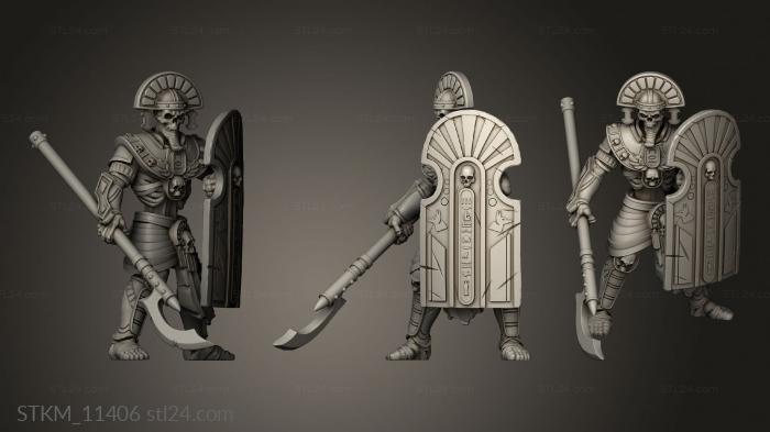 Figurines heroes, monsters and demons (MU Guard Spear, STKM_11406) 3D models for cnc