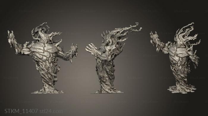 Figurines heroes, monsters and demons (Aspects Terra Fire Elemental, STKM_11407) 3D models for cnc