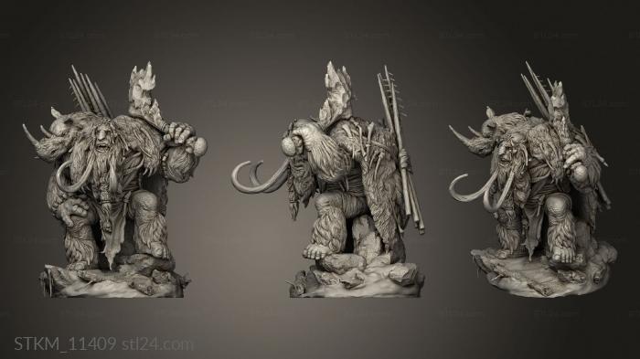 Figurines heroes, monsters and demons (Frostburn Horrors Path Mammootty, STKM_11409) 3D models for cnc