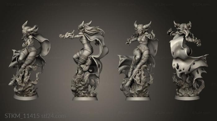 Figurines heroes, monsters and demons (Alexstrasza from World Warcraft Flame, STKM_11415) 3D models for cnc