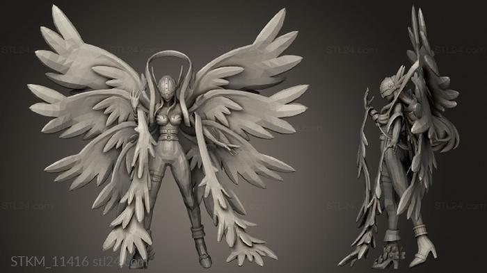 Figurines heroes, monsters and demons (Angewomon, STKM_11416) 3D models for cnc