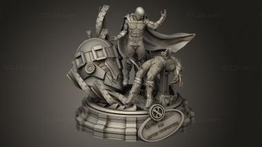 Figurines heroes, monsters and demons (Magneto vs Wolverine ad, STKM_11418) 3D models for cnc