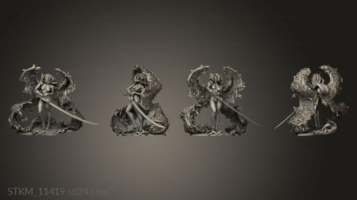 Figurines heroes, monsters and demons (Malenia Alternate Side, STKM_11419) 3D models for cnc