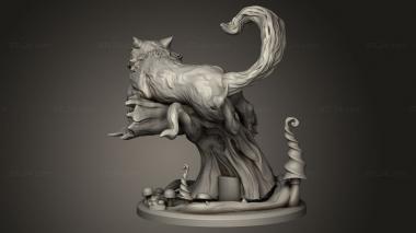 Figurines heroes, monsters and demons (Alice in Nightmareland Cheshire Cat, STKM_11427) 3D models for cnc