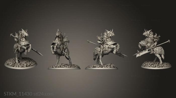 Figurines heroes, monsters and demons (Blood Cavaliers Cavalier Rear, STKM_11430) 3D models for cnc