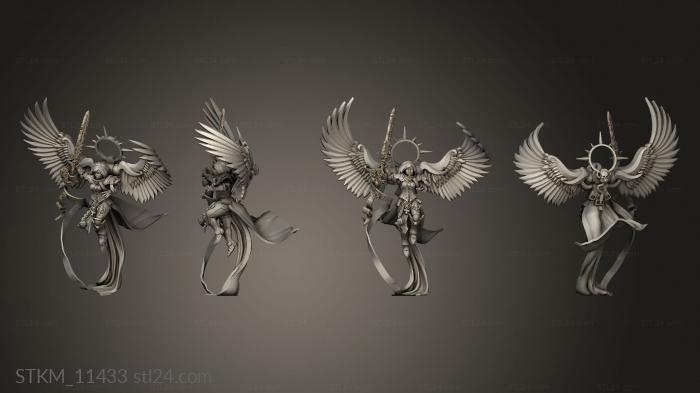 Figurines heroes, monsters and demons (UNDYING SAINT WINGS undying saint legs, STKM_11433) 3D models for cnc