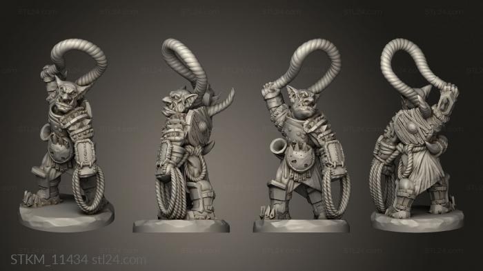 Figurines heroes, monsters and demons (War Ogre Rider Ogre, STKM_11434) 3D models for cnc