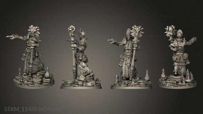 Figurines heroes, monsters and demons (Warlock, STKM_11435) 3D models for cnc