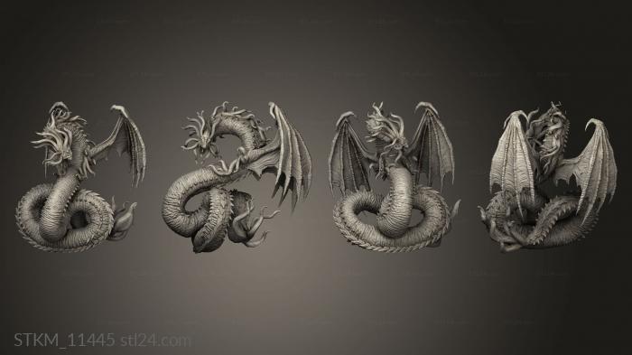 Figurines heroes, monsters and demons (Elder Gods Hunting Horror, STKM_11445) 3D models for cnc