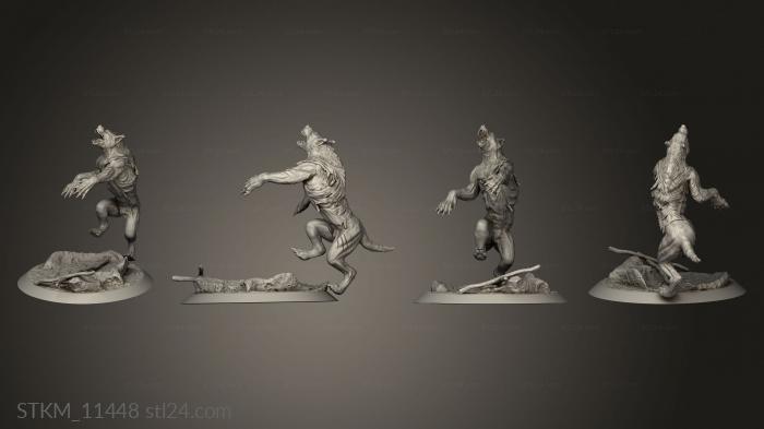 Figurines heroes, monsters and demons (Abrakadabra SONS THE BLOOD MOON, STKM_11448) 3D models for cnc