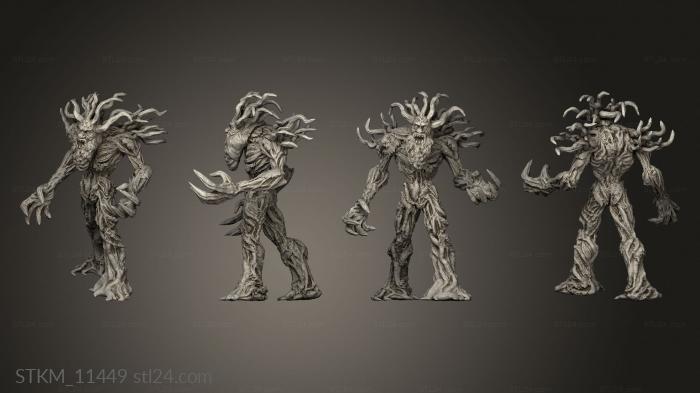 Figurines heroes, monsters and demons (Against the Shadows and Treefang Treeant Leader, STKM_11449) 3D models for cnc