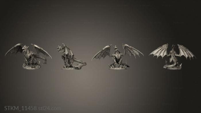 Figurines heroes, monsters and demons (Valkoinen, STKM_11458) 3D models for cnc