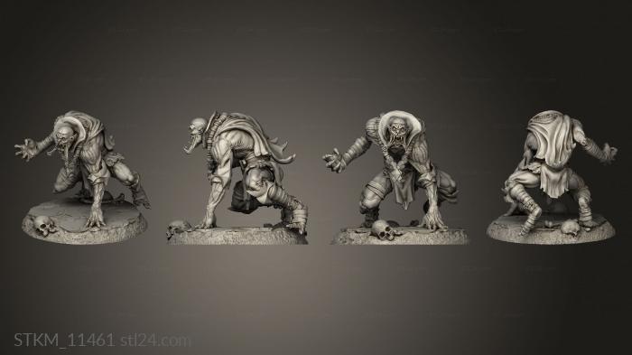 Figurines heroes, monsters and demons (Awakened Ghoul Ghouls, STKM_11461) 3D models for cnc