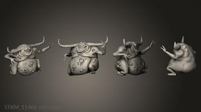 Figurines heroes, monsters and demons (Nurgle Nurgling, STKM_11468) 3D models for cnc