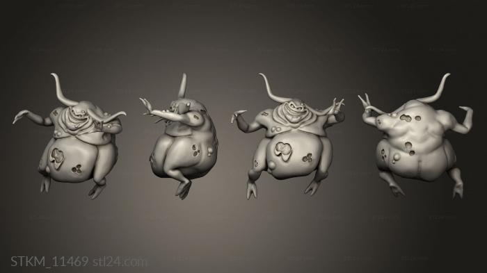 Figurines heroes, monsters and demons (Nurgle Nurgling, STKM_11469) 3D models for cnc