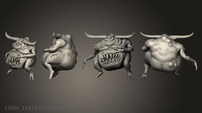 Figurines heroes, monsters and demons (Nurgle Nurgling, STKM_11473) 3D models for cnc