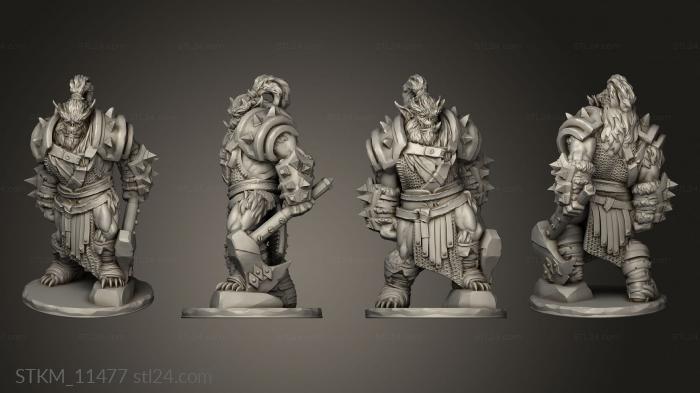 Figurines heroes, monsters and demons (Tusk Lands Bugbear Variant, STKM_11477) 3D models for cnc