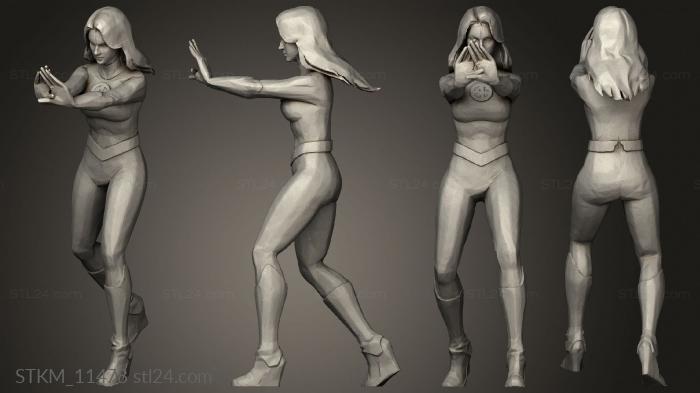 Figurines heroes, monsters and demons (Fantastic Four Marvel wargaming invisible woman, STKM_11478) 3D models for cnc