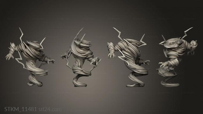 Figurines heroes, monsters and demons (Summoned Elementals Air Elemental, STKM_11481) 3D models for cnc