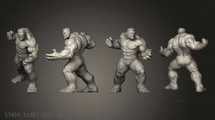 Figurines heroes, monsters and demons (Hulk, STKM_11482) 3D models for cnc