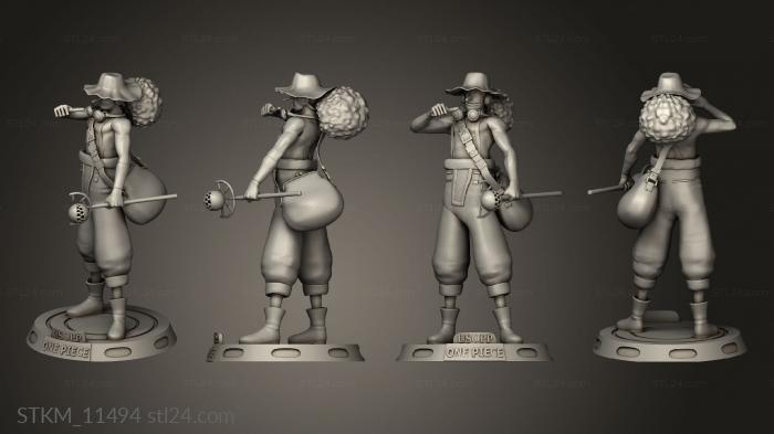 Figurines heroes, monsters and demons (Usopp Bage, STKM_11494) 3D models for cnc