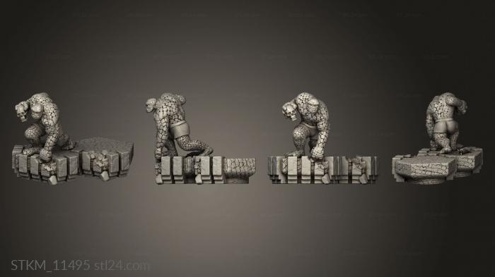 Figurines heroes, monsters and demons (Fantastic the Thing Davide Barba, STKM_11495) 3D models for cnc