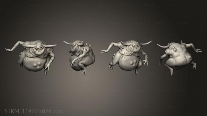 Figurines heroes, monsters and demons (Nurgle Nurgling, STKM_11499) 3D models for cnc