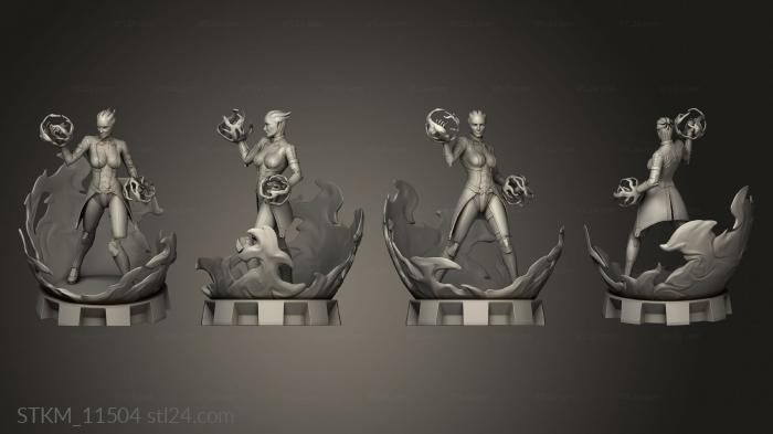 Figurines heroes, monsters and demons (LIARA Barrier, STKM_11504) 3D models for cnc
