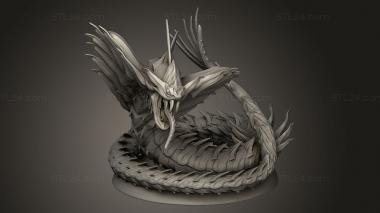 Figurines heroes, monsters and demons (The Souls in Steel Galvanized Serpent, STKM_11505) 3D models for cnc