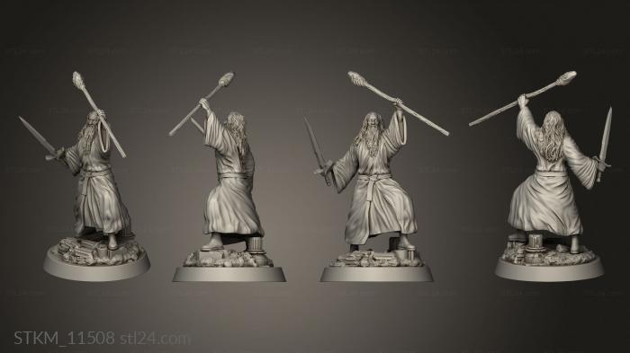 Figurines heroes, monsters and demons (Gandalf, STKM_11508) 3D models for cnc