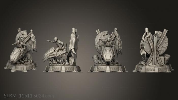 Figurines heroes, monsters and demons (professor, STKM_11511) 3D models for cnc