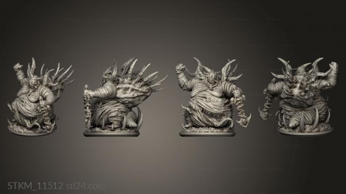 Figurines heroes, monsters and demons (Plague Golem, STKM_11512) 3D models for cnc