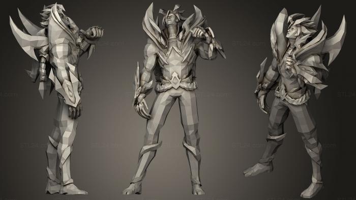 Figurines heroes, monsters and demons (Sett Obsidian Dragon, STKM_1152) 3D models for cnc