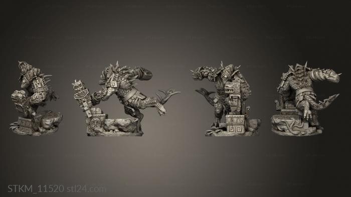 Figurines heroes, monsters and demons (Agama Vanquishers, STKM_11520) 3D models for cnc