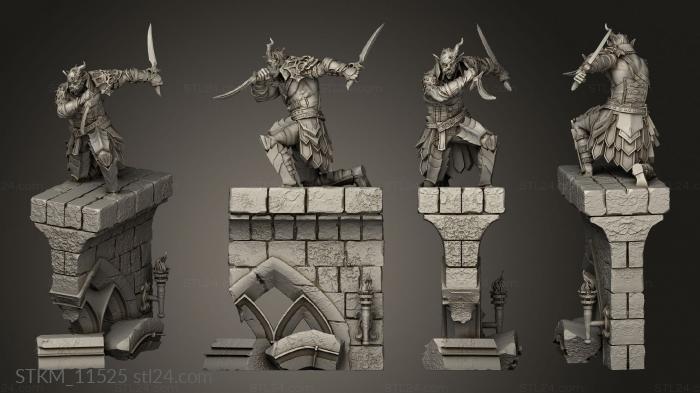 Figurines heroes, monsters and demons (Bloodspawn Templars, STKM_11525) 3D models for cnc
